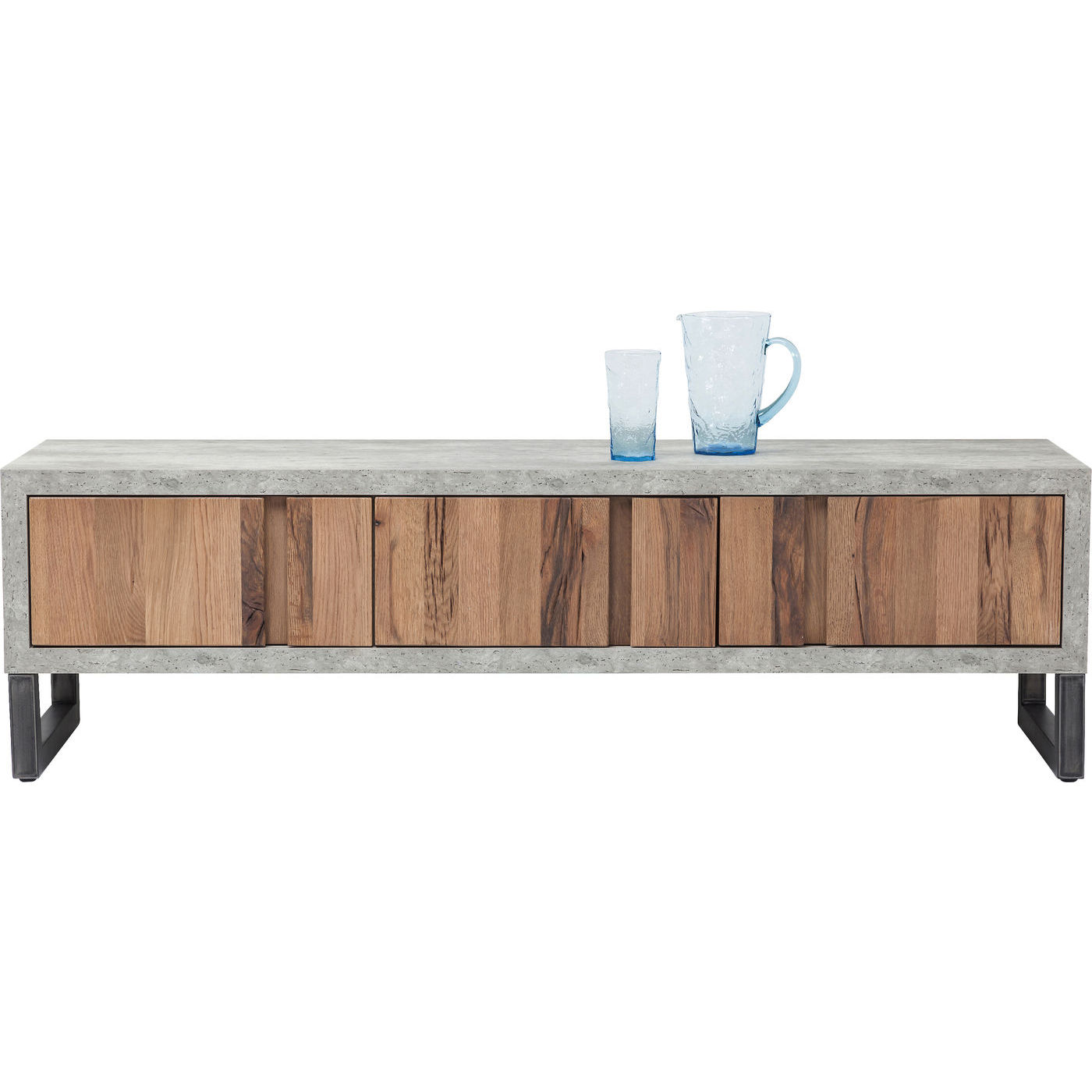 Kare Design Seattle Tv-Bord - Betonlook M. Egetræ Kare Design