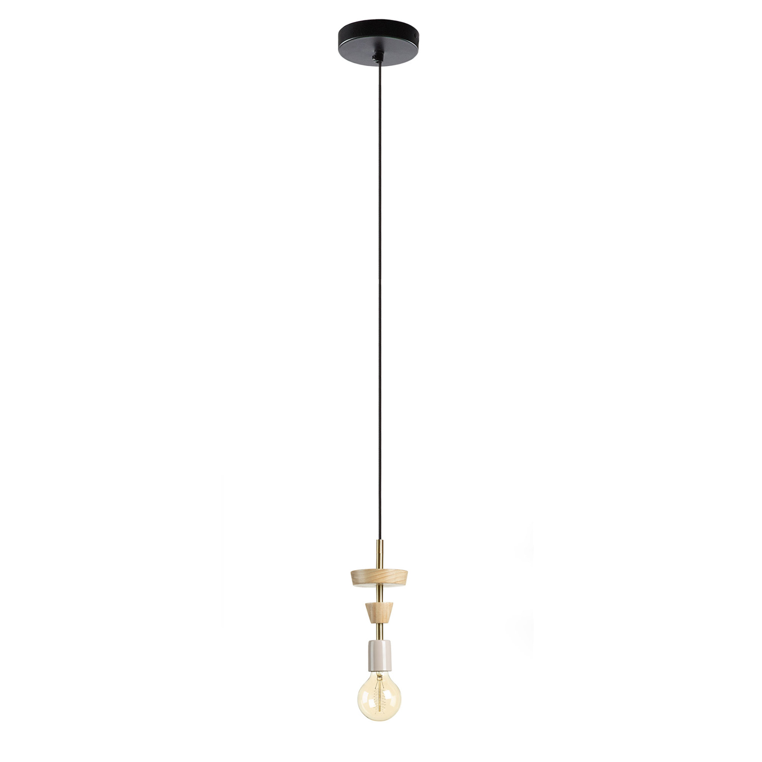 Laforma Blang Loftslampe - Natur Træ/Metal Belysning