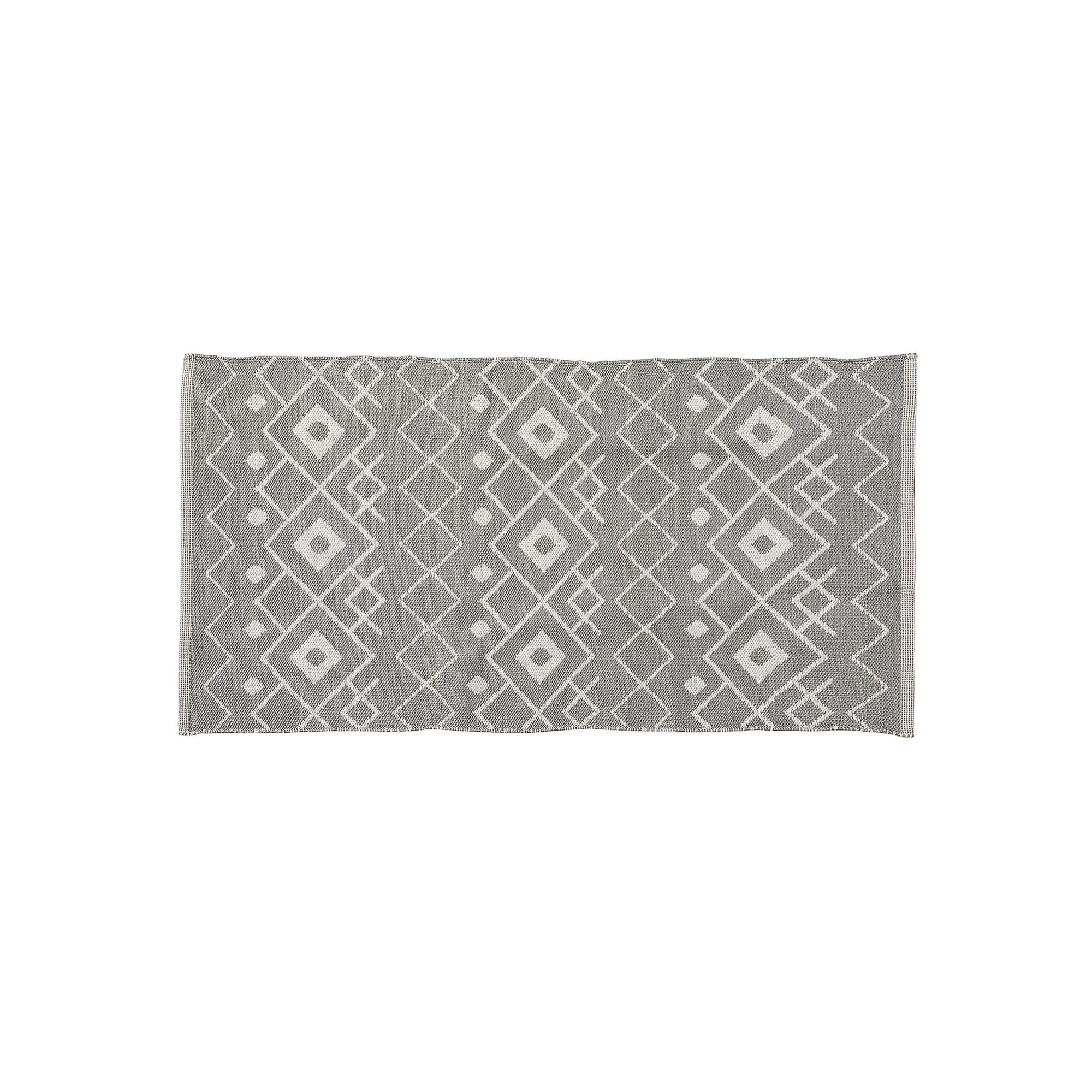 LAFORMA Addison gulvtæppe - grå/hvid PVC/polyester, rektangulært (150x70) Billede af LAFORMA Addison gulvtæppe - grå/hvid PVC/polyester, rektangulært (150x70)