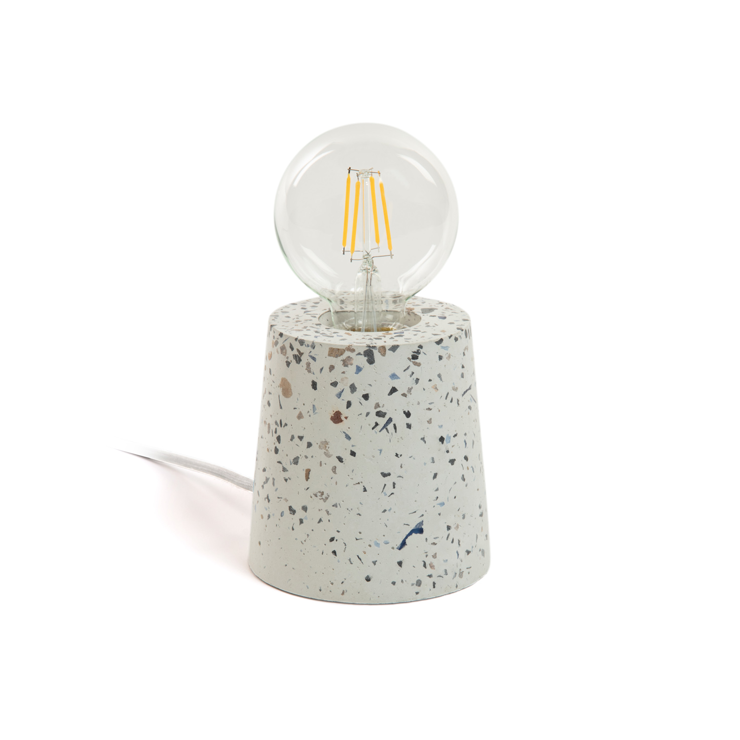 Laforma Analia Bordlampe - Cement M. Terrazzo Finish (Ø 11) Belysning
