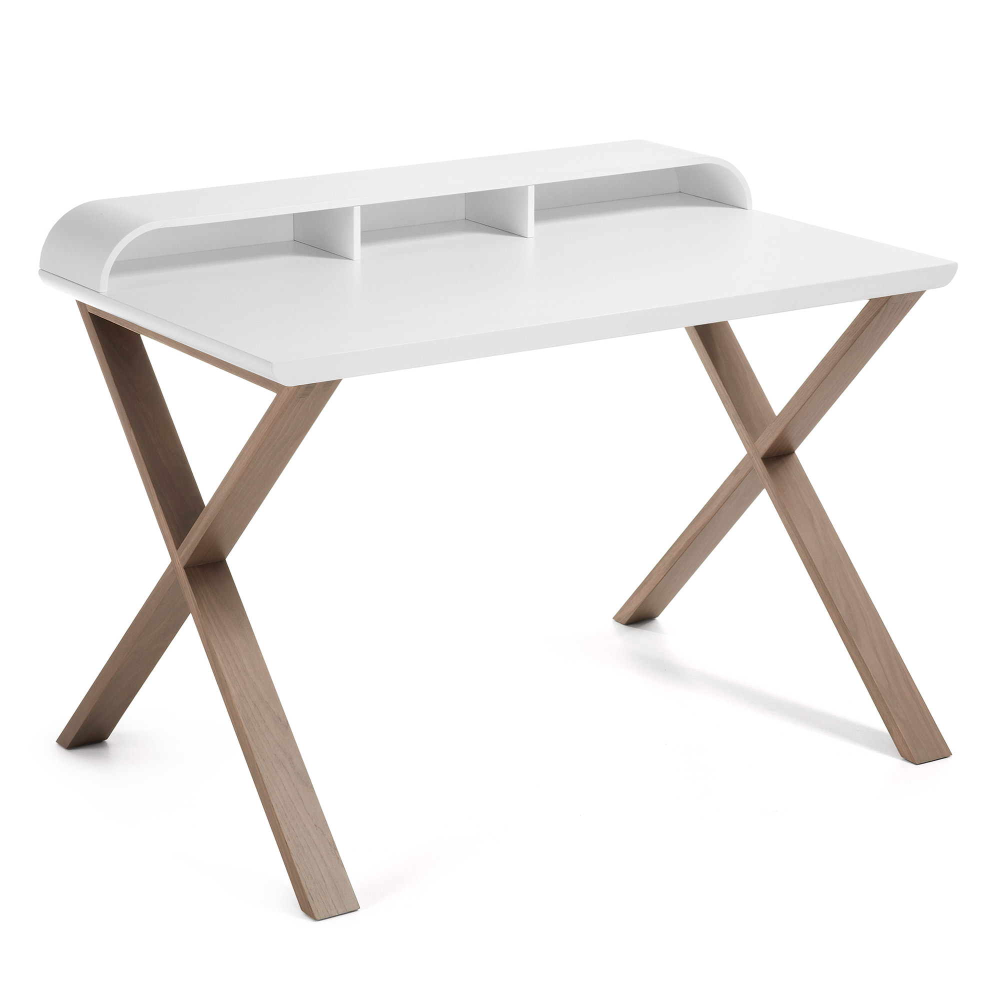 LAFORMA Success skrivebord - hvid/grå træ/egetræ, rektangulær (120x79) Billede af LAFORMA Success skrivebord - hvid/grå træ/egetræ, rektangulær (120x79)