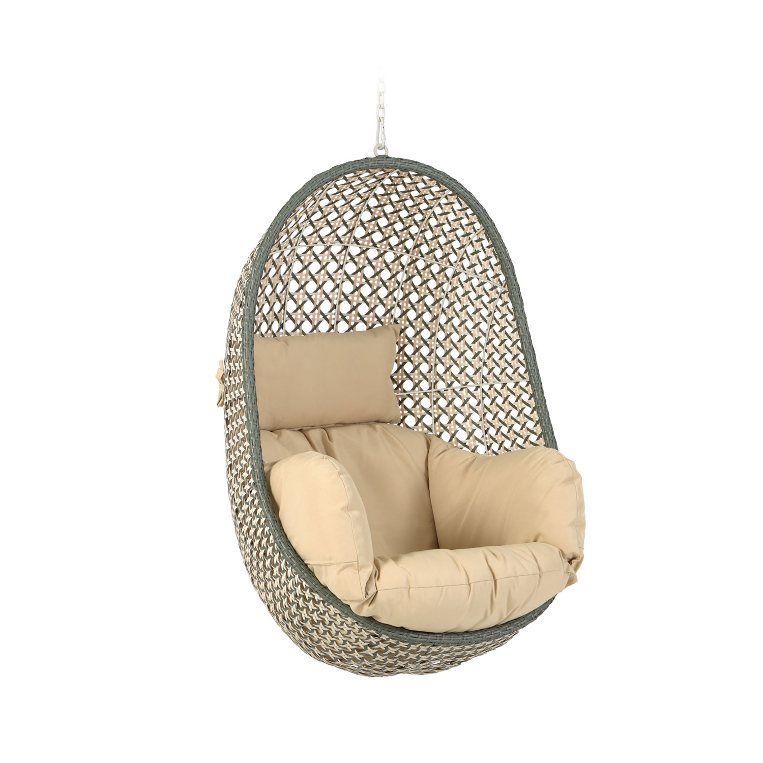 Laforma Laforma Cira Hængestol, M. Hynder - Polyester Og Multifarvet Polyrattan Terrasse & Have