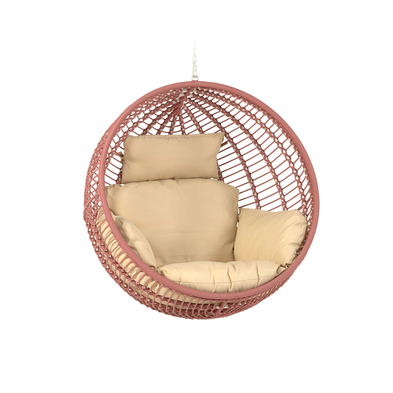 Laforma Elianis Hængestol, M. Hynder - Polyester Og Terracotta Polyrattan Terrasse & Have