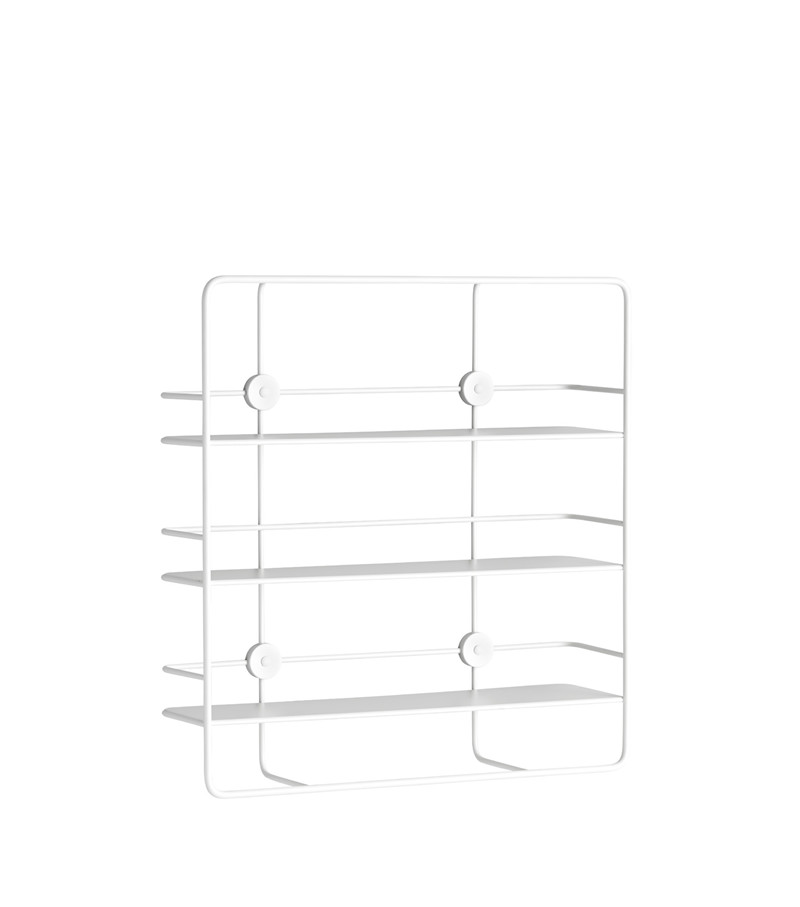 Bloomingville Fine Rullebord - Sort Glas/Jern, M. 1 Hylde Og Hjul