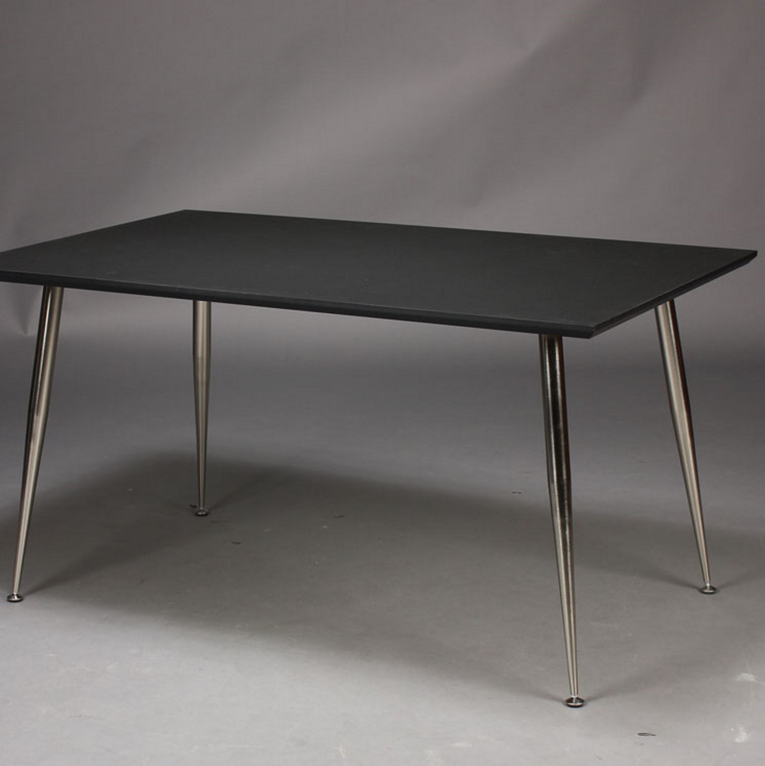 Furbo spisebord , 140 x 70 cm, sort laminat, metal ben. spiseborde ... Spisebord 140