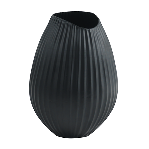 Fuhrhome Oslo Vase - Sort Aluminium (Ø 15) Boligtilbehør