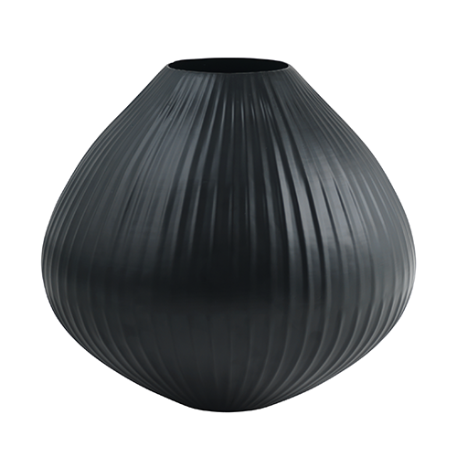 Fuhrhome Oslo Vase - Sort Aluminium (Ø 30) Boligtilbehør