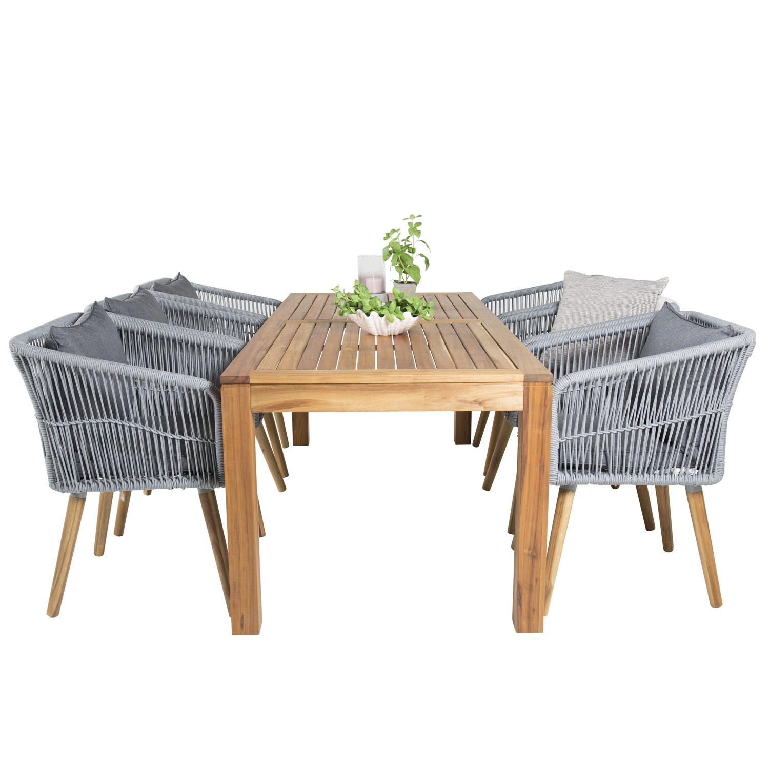 Tekstilserviet Liv - Sort/Hvid - 40 X 40 Cm - 12 Stk