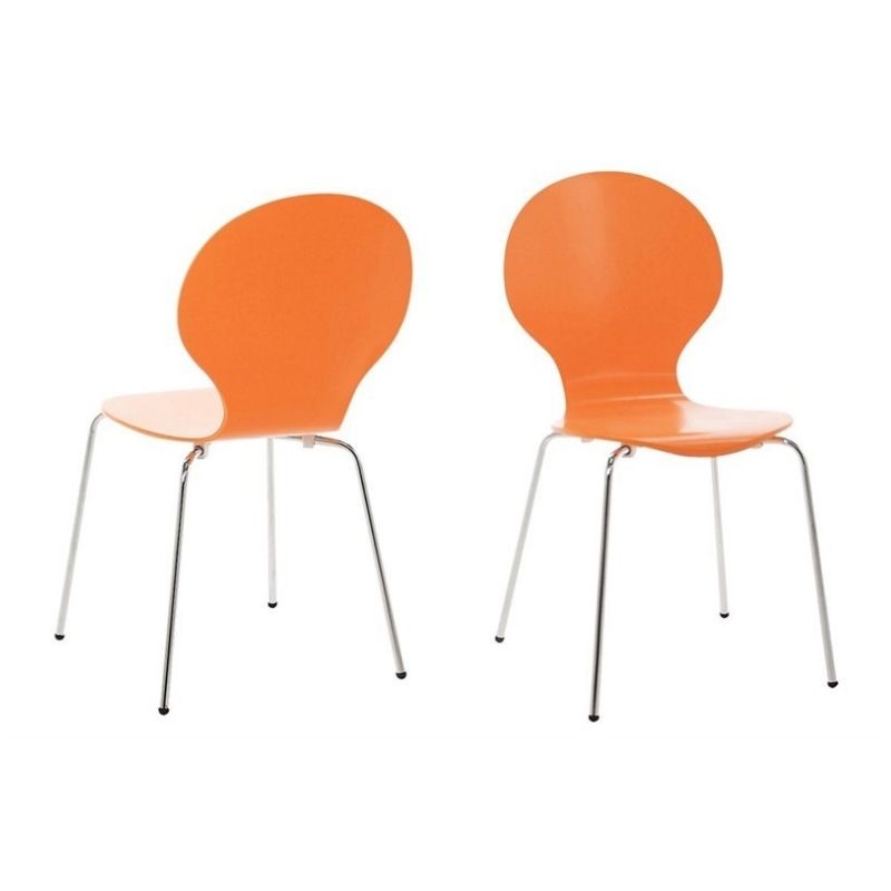 Act Nordic Act Nordic Marcus Skalstol - Orange M. Metalben Spisestue