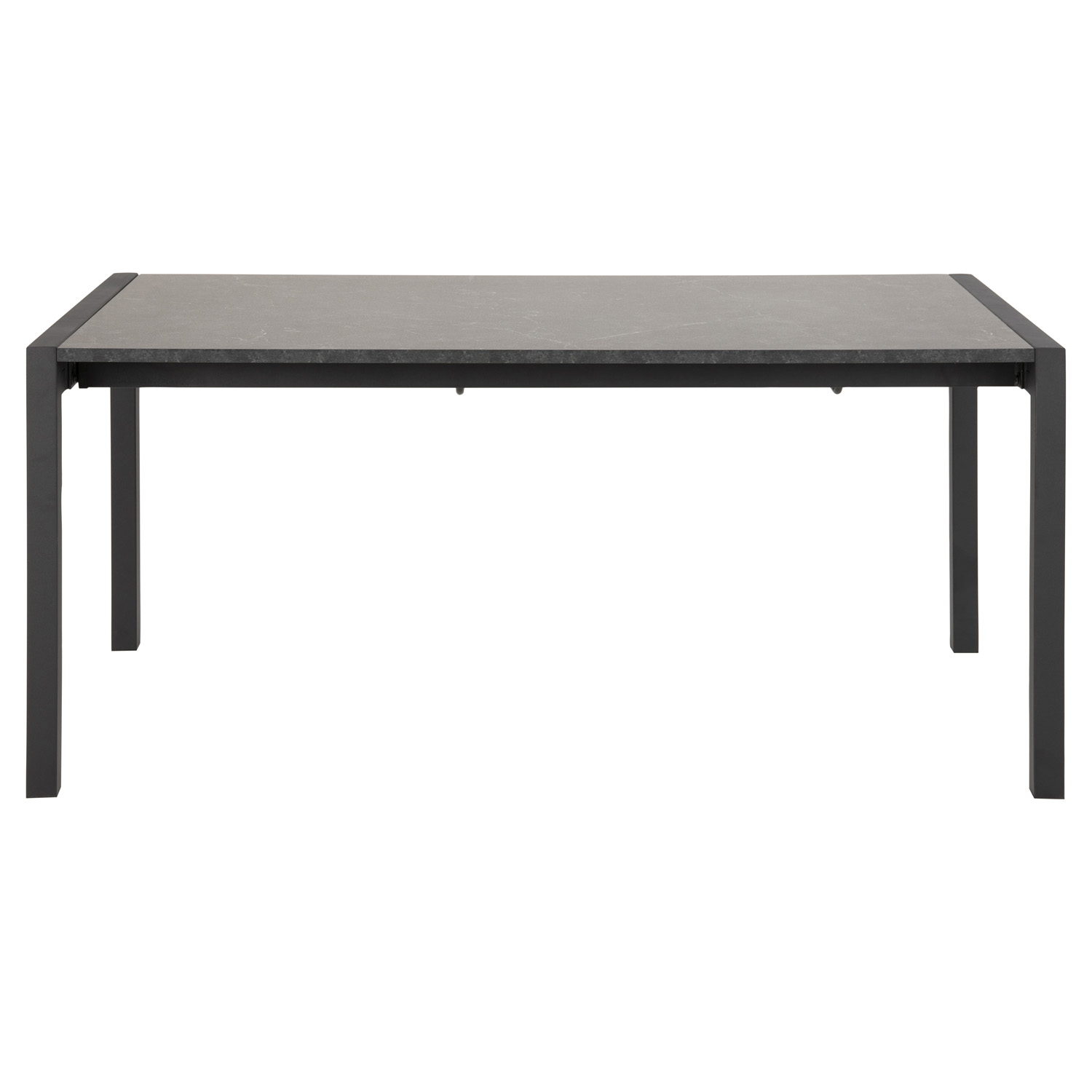 Act Nordic Bicca Spisebord, M. 2 Tillægsplader - Melamin M. Sort Marmor Print Og Metal (170/250X90) Spisestue