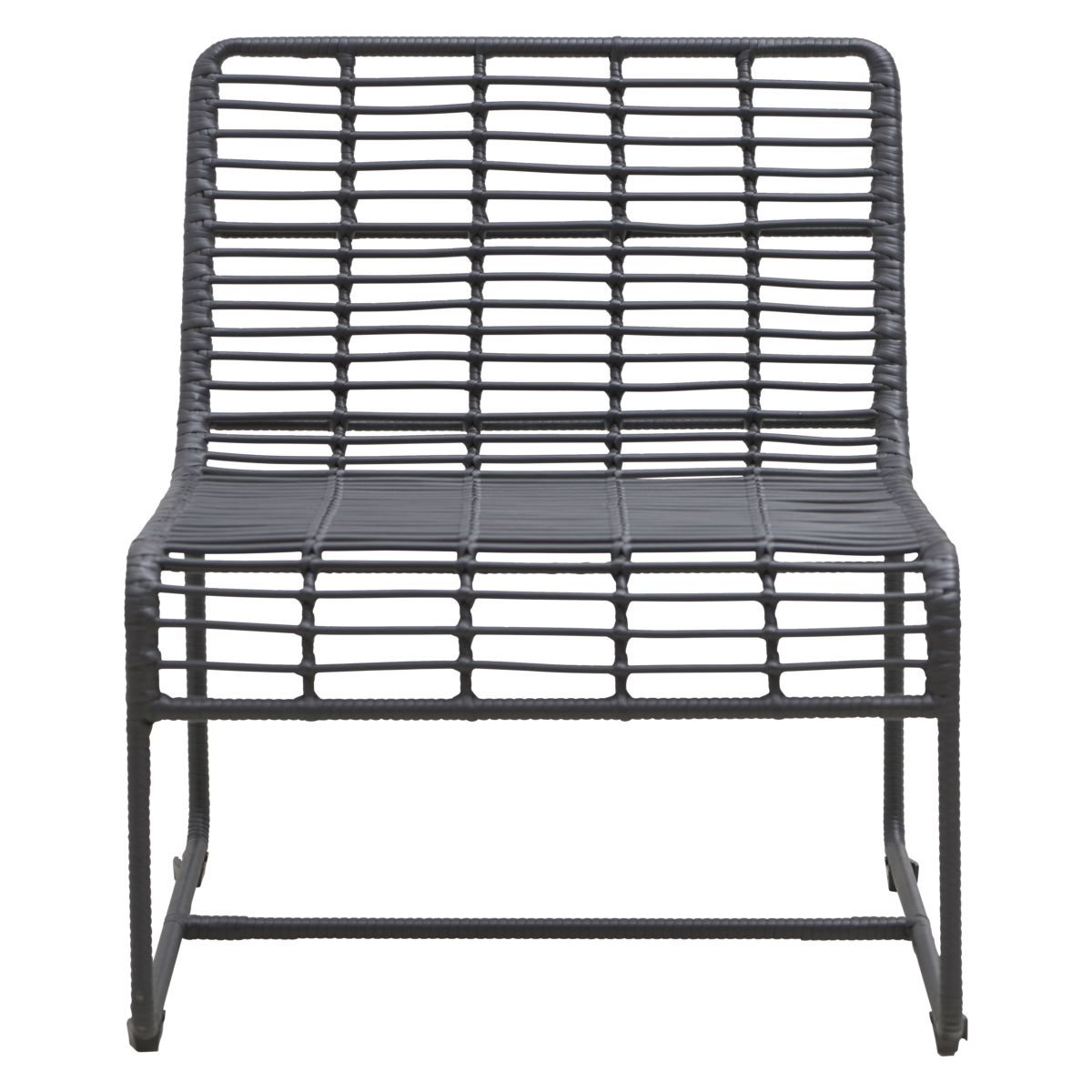 House Doctor House Doctor Oluf Loungestol - Sort Rattan Og Jern Dagligstue