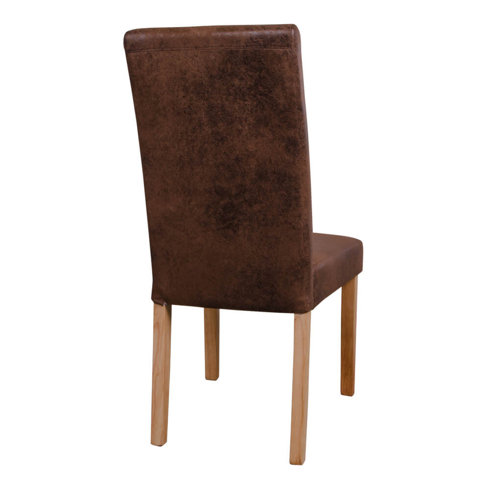House nordic mora spisebordsstole i antik brunt stof med natur ... Spisebordsstole antik