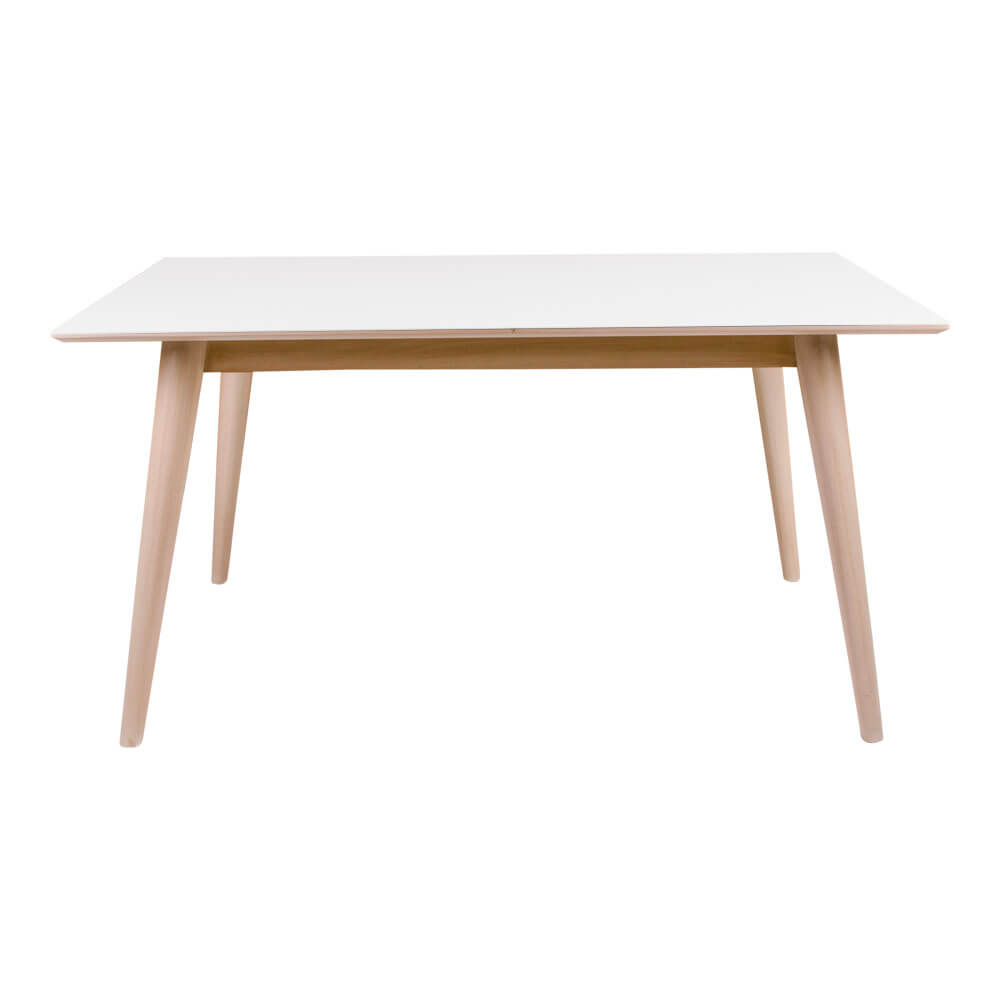 House nordic copenhagen spisebord i hvid med natur ben spiseborde ... Natur hvid spisebord