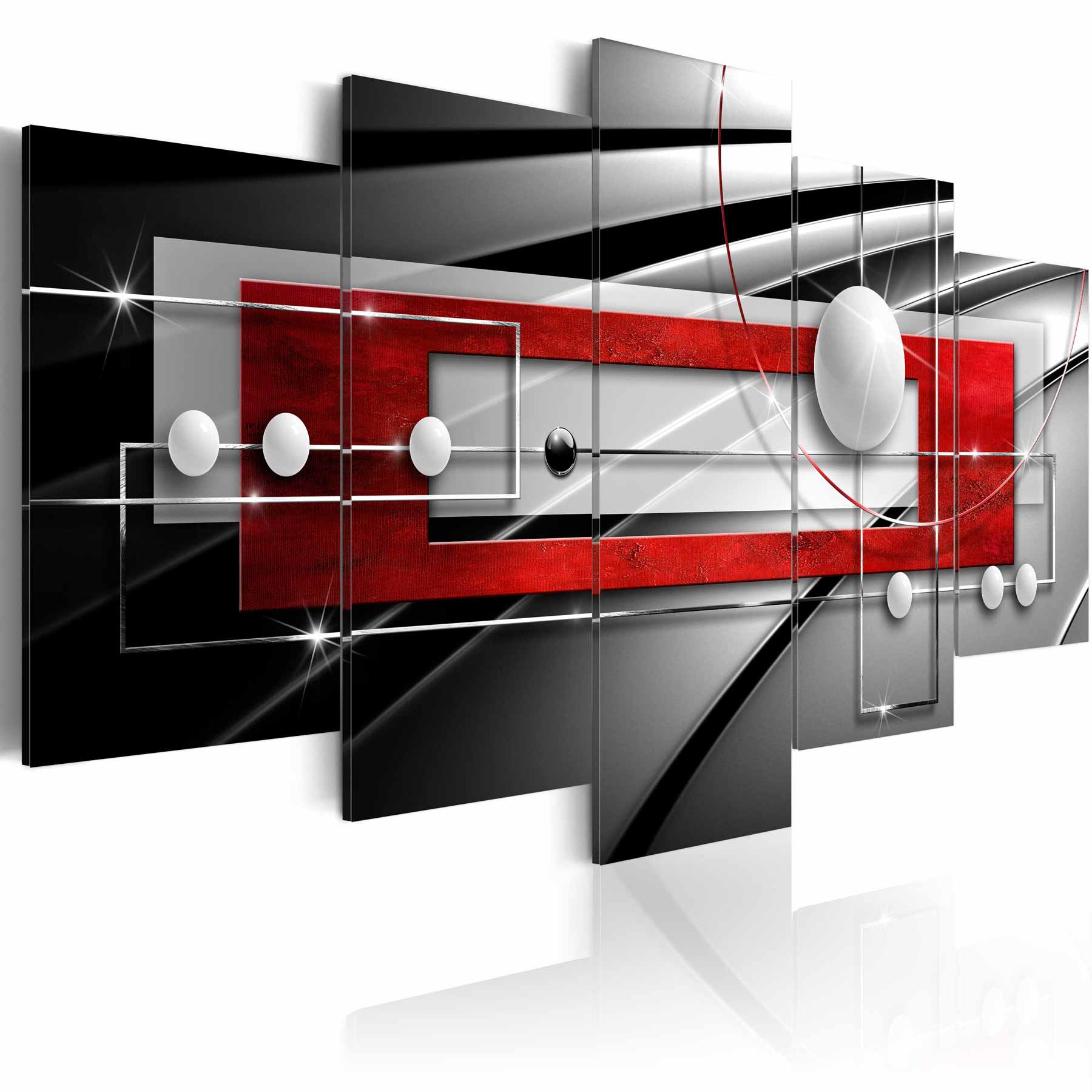 ARTGEIST Modern Symmetry billede - multifarvet print, 2 størrelser 100x50 Billede af ARTGEIST Modern Symmetry billede - multifarvet print, 2 størrelser 100x50