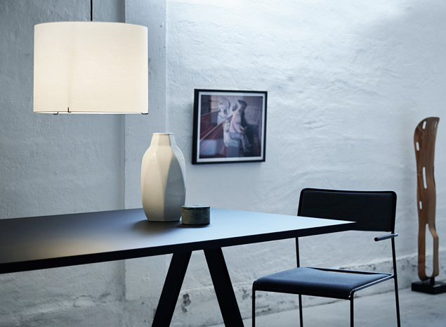 Jensenplus Moon Pendant Lampe - Hvid Pergament, Inkl. Pære (Ø 60)