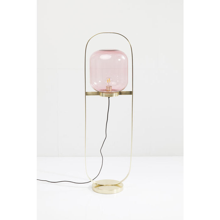 Kare Design Gulvlampe Jupiter Pink-Messing Belysning