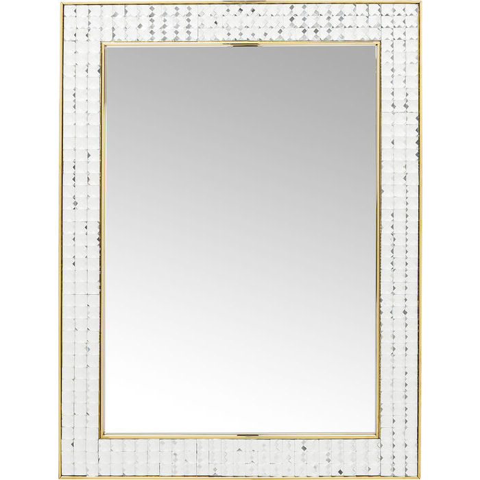 Kare Design Vægspejl Crystals Steel Gold 80 X 60 Cm