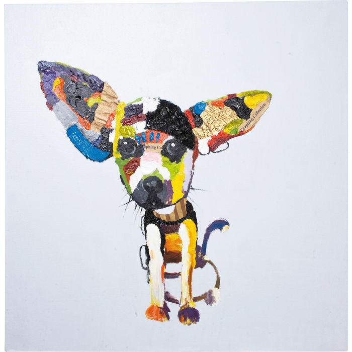 Kare Design Oliemaleri, Chihuahua 100X100 Boligtilbehør