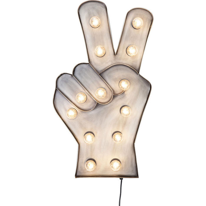 Kare Design Lysskilt, Peace 13-Lite