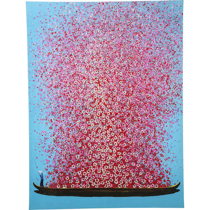 Kare Design Billede, Touched Flower Boat 160X120Cm