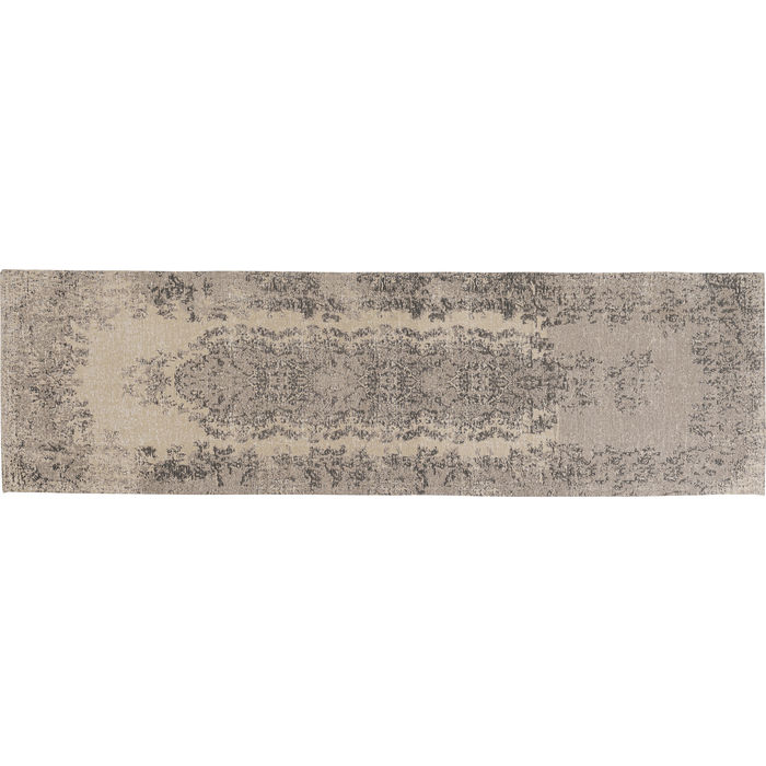 Kare Design Rektangulær Vintage Grey Gulvtæppe - Grå Polyester Og Bomuld (80X270)