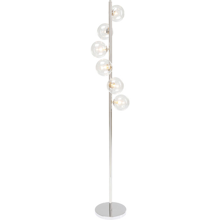 Kare Design Scal Balls Chrome Gulvlampe - Sølv Stål Belysning