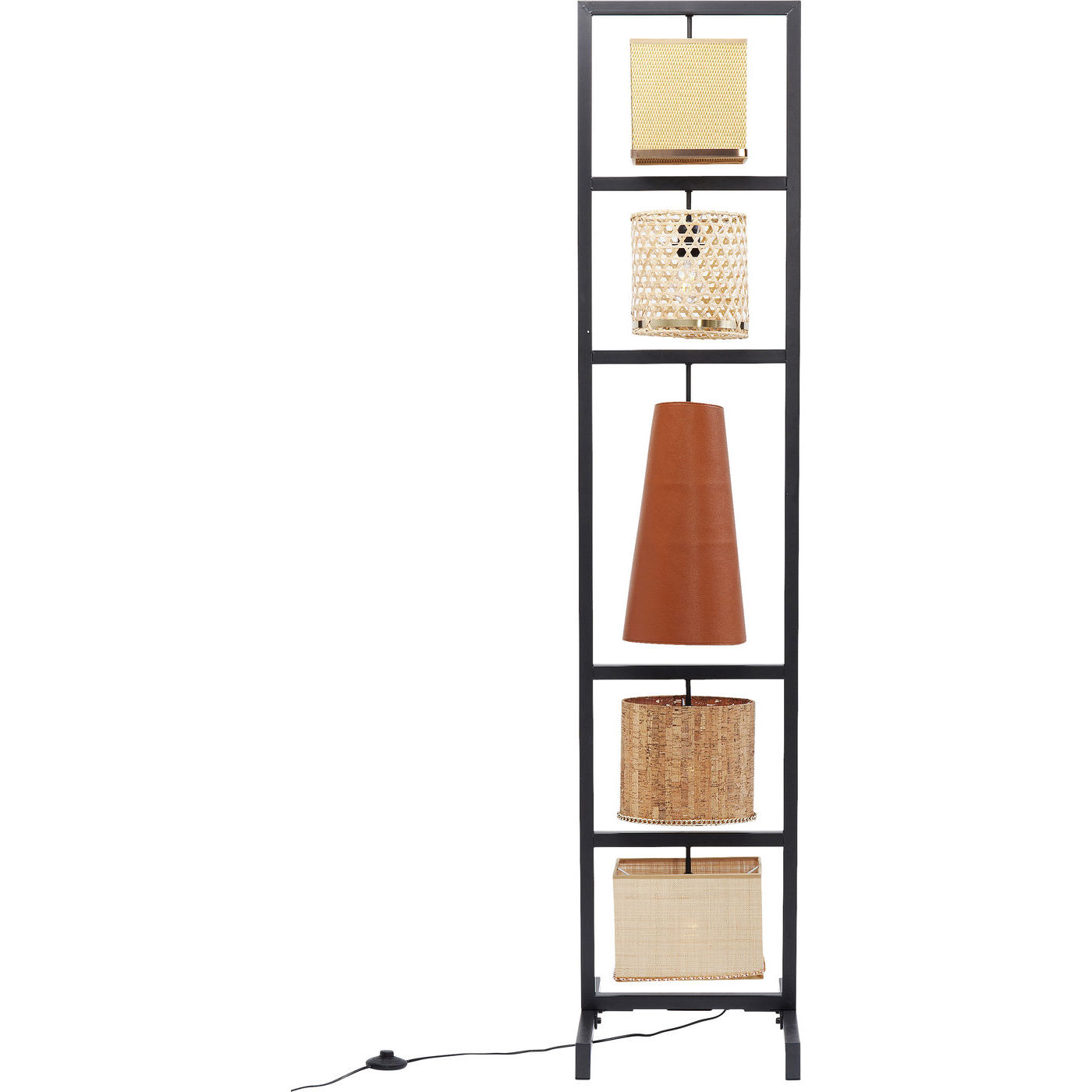 KARE DESIGN Parecchi Nature gulvlampe - natur stof/rattan/polyresin/plastik og stål (176cm) Billede af KARE DESIGN Parecchi Nature gulvlampe - natur stof/rattan/polyresin/plastik og stål (176cm)