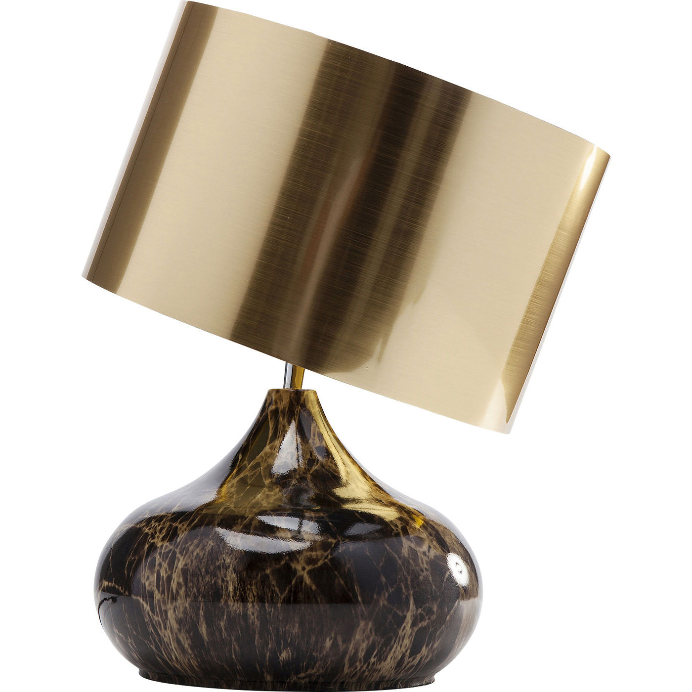 KARE DESIGN Mamo Deluxe bordlampe guld plastik brunt st 229 l 