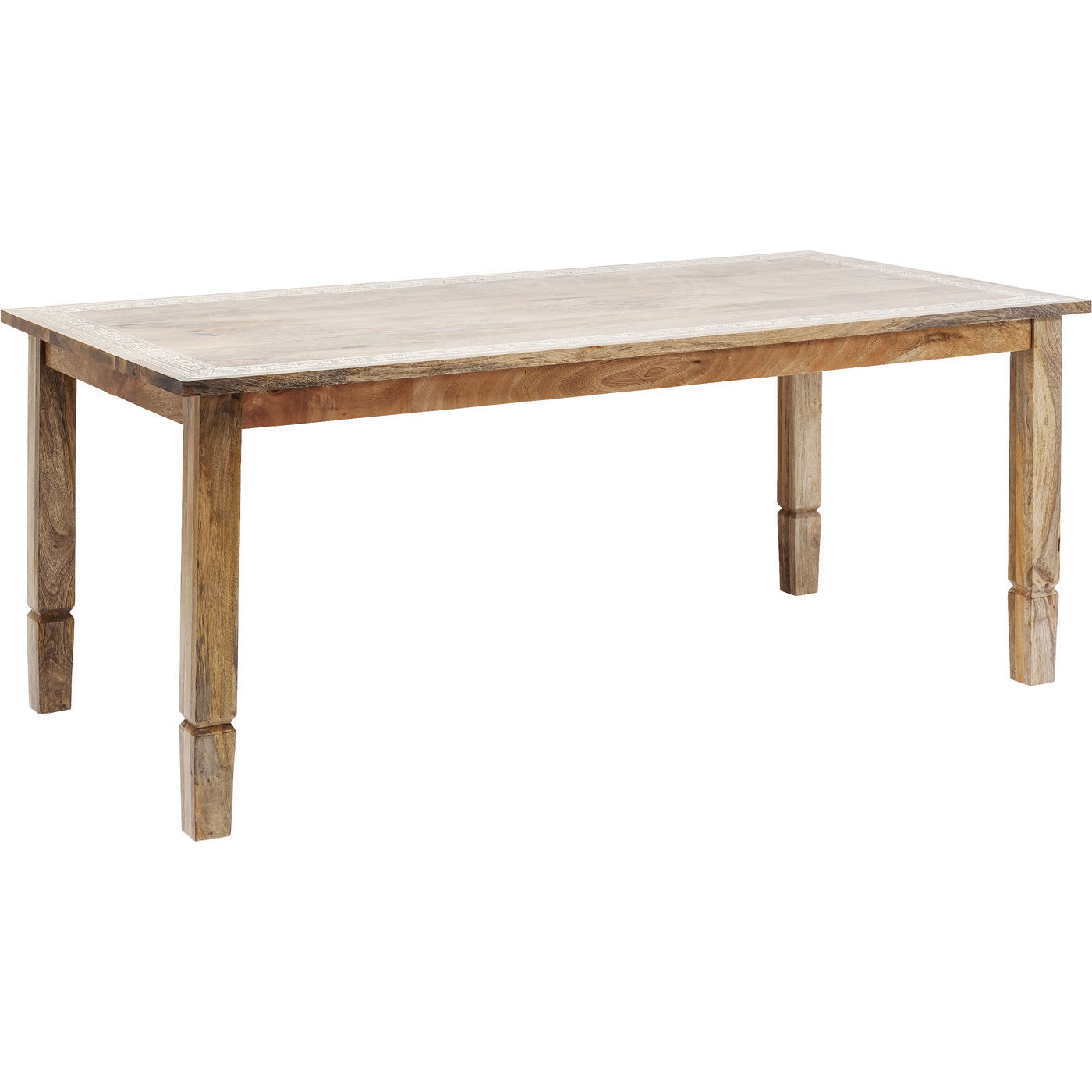 KARE DESIGN Desert Queen spisebord - natur mangotræ, håndmalede ornamenter (140x70) Billede af KARE DESIGN Desert Queen spisebord - natur mangotræ, håndmalede ornamenter (140x70)