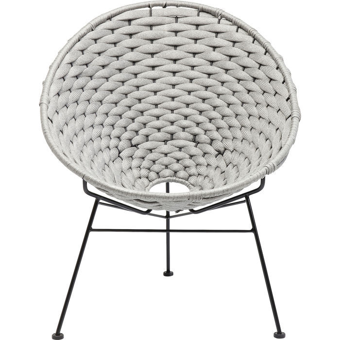 Kare Design Kare Design Arriba Lænestol - Lysegråt Stof/Stål, M. Armlæn Dagligstue