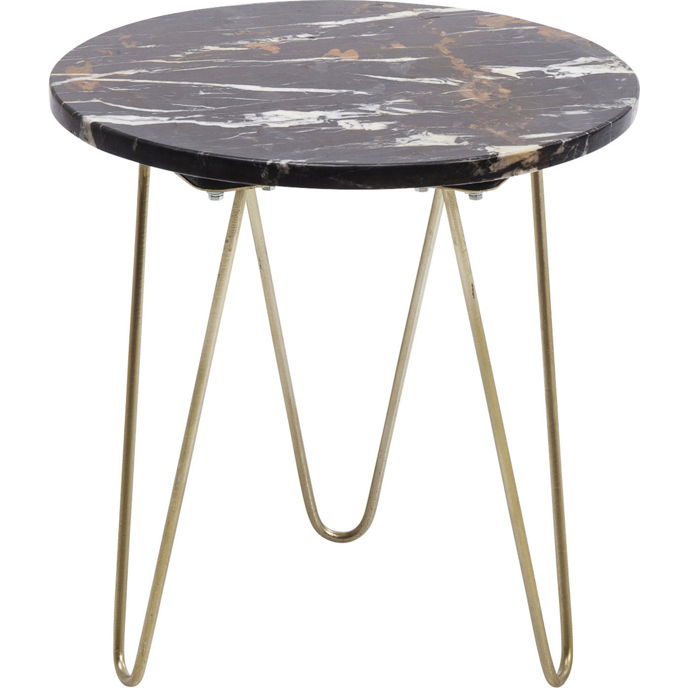 Kare Design Key Largo Brown Sidebord - Brunt Marmor/Guld Stål, Rundt (Ø45) Dagligstue Kare Design Key Largo Brown Sidebord - Brunt Marmor/Guld Stål, Rundt (Ø45) Dagligstue
