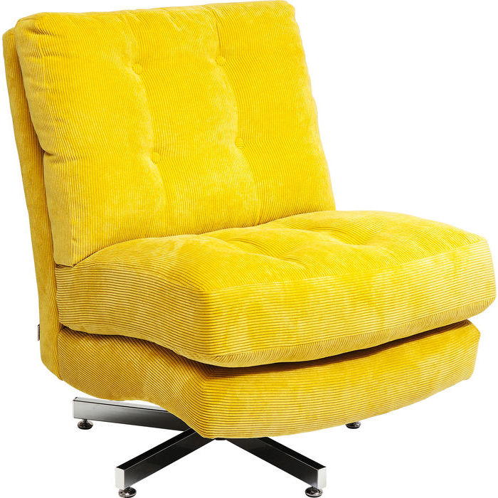 Kare design stol, swivel cinema gul lænestole bobo