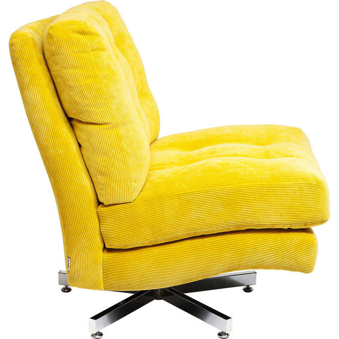 Kare design stol, swivel cinema gul lænestole bobo