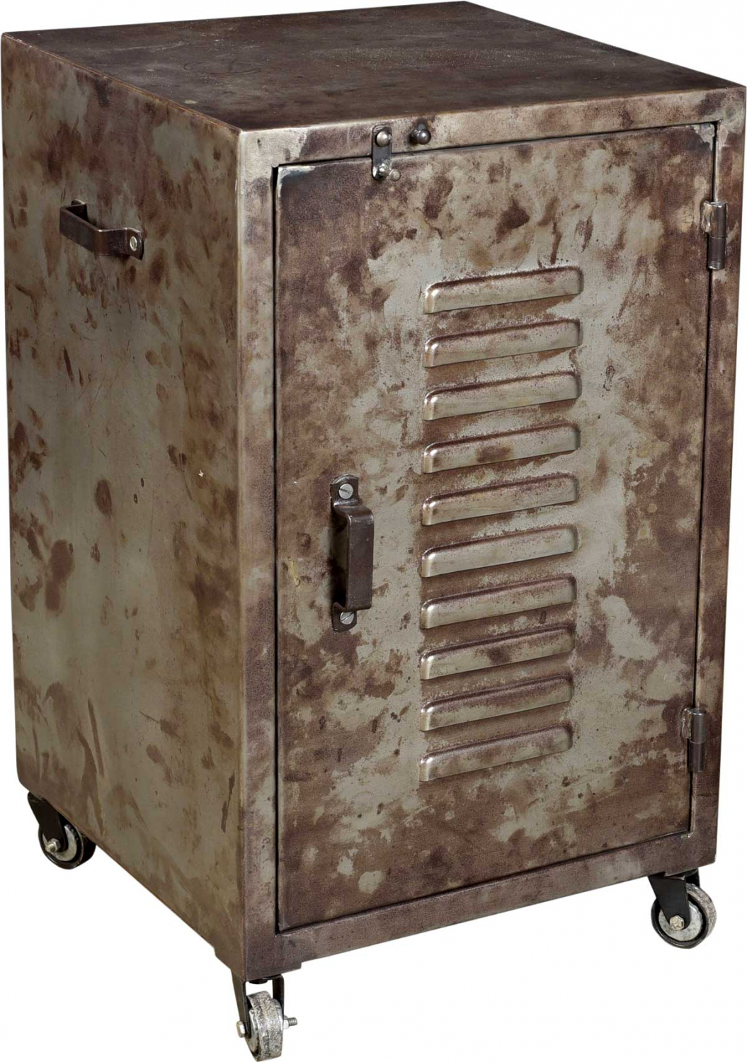 Trademark Living Trademark Living Kabinet - Råt Jern M. Patina, M. 1 Låge, 2 Hylder, M. Hjul Spisestue
