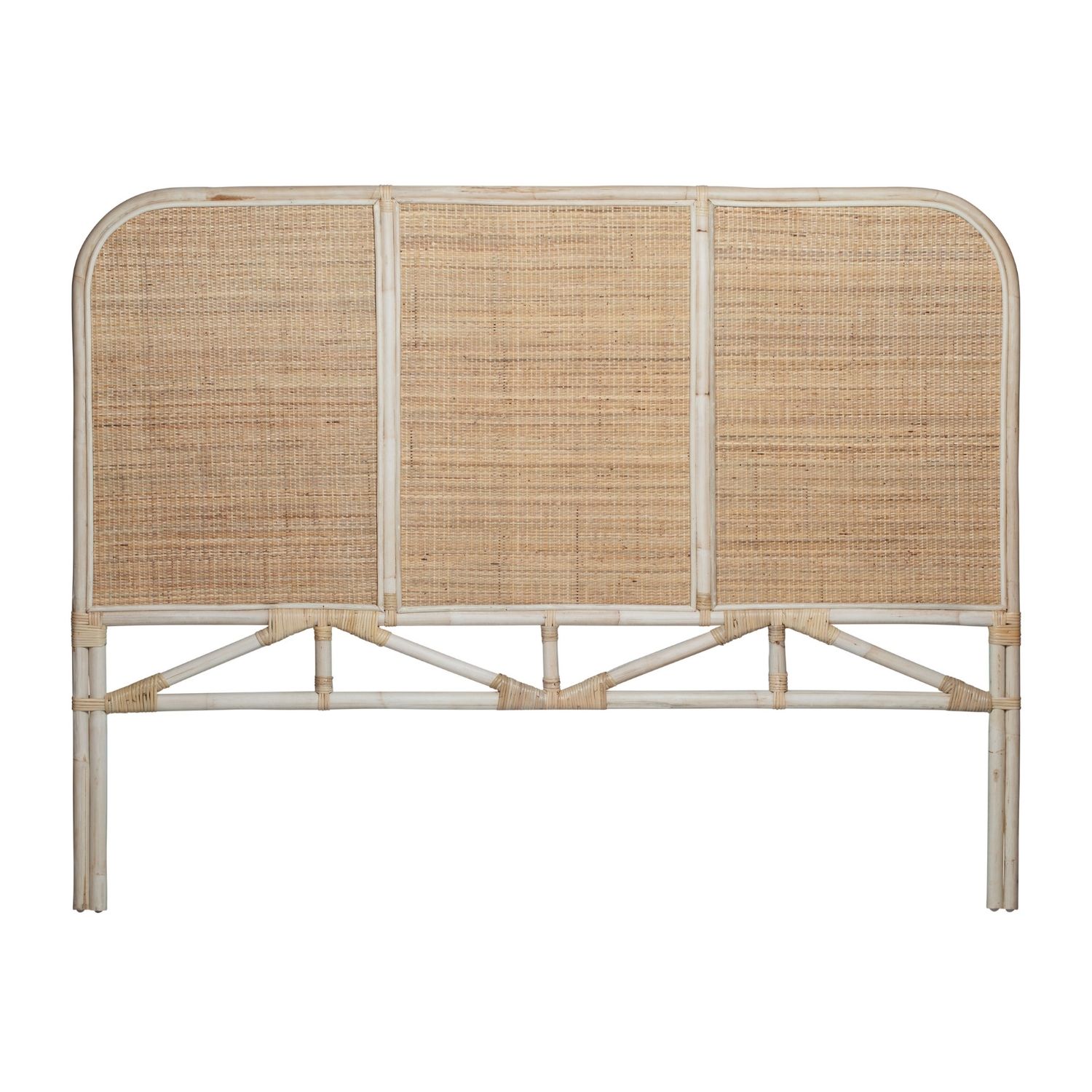 Rge Borneo Sengegavl - Natur Rattan (B:180) - Outlet Tilbud