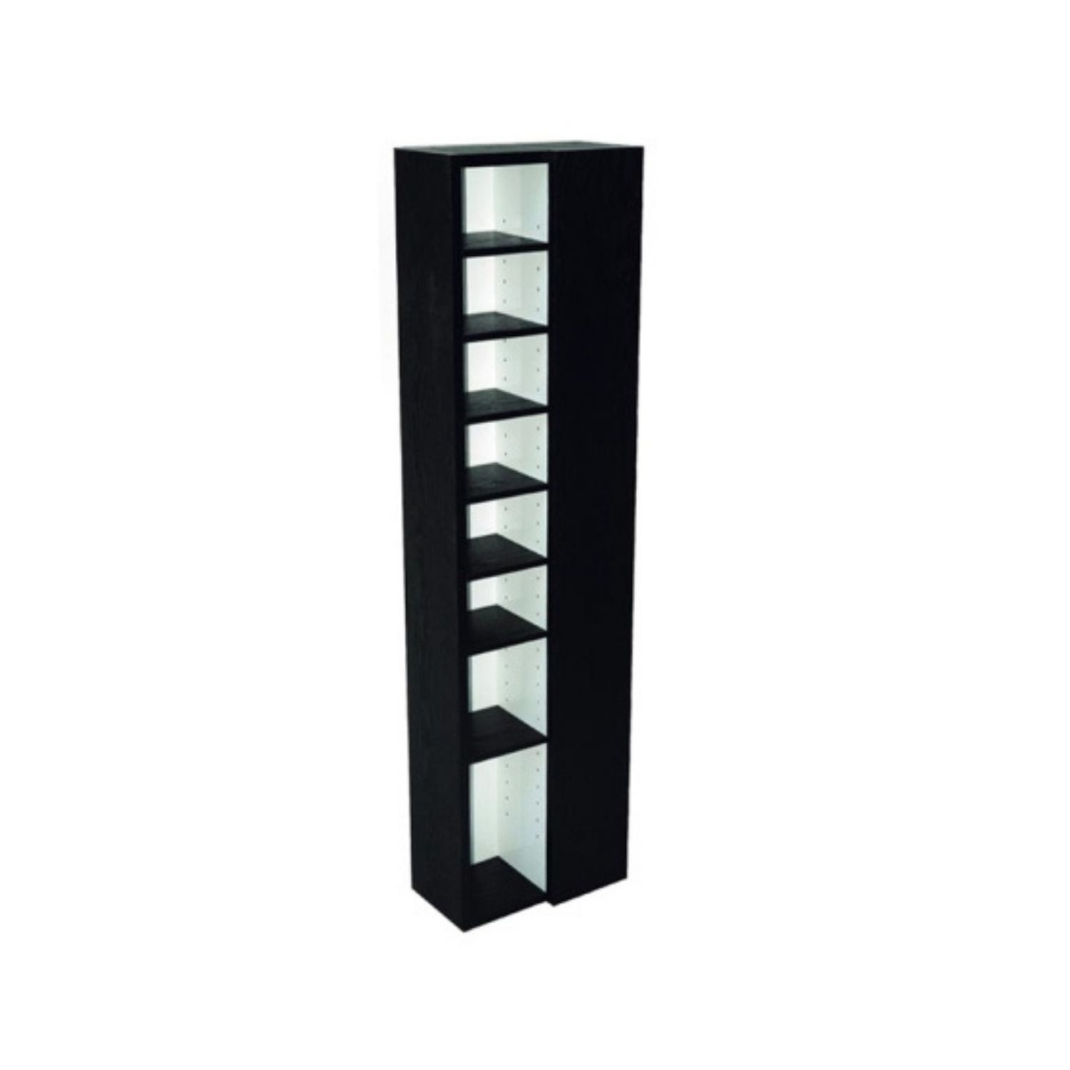 Rge Rge Ven Mediereol, M. 7 Hylder - Hvid Og Sort Mdf Dagligstue