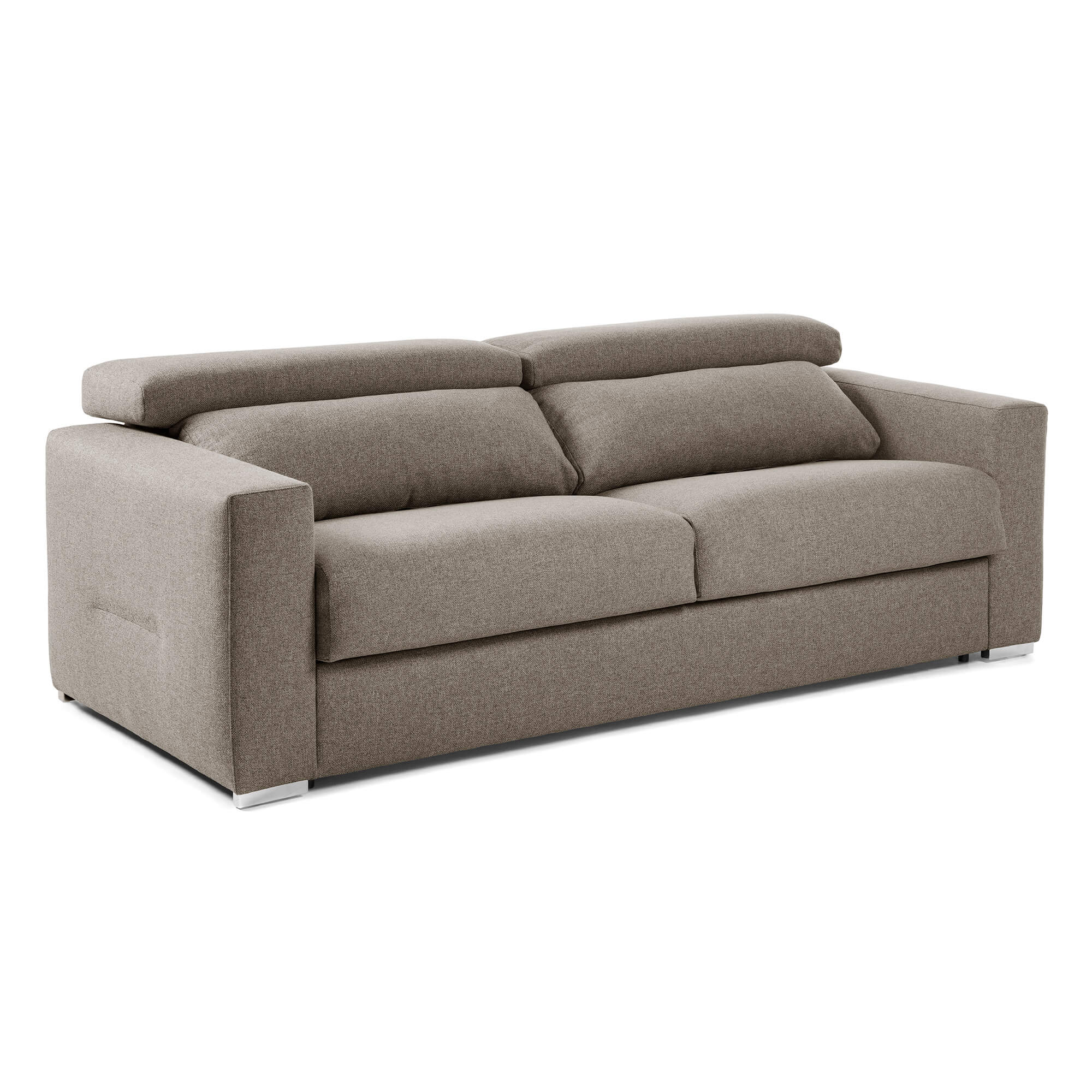 Laforma Queen Sovesofa - Brun Stof, Justerbar Dagligstue