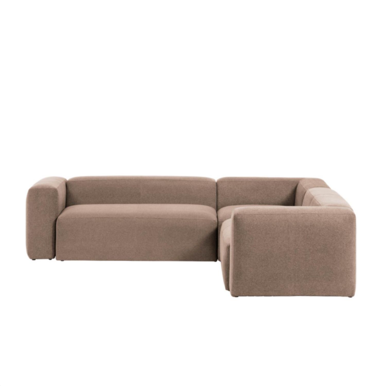 Laforma Blok Hjørnesofa - Rosa Polyester