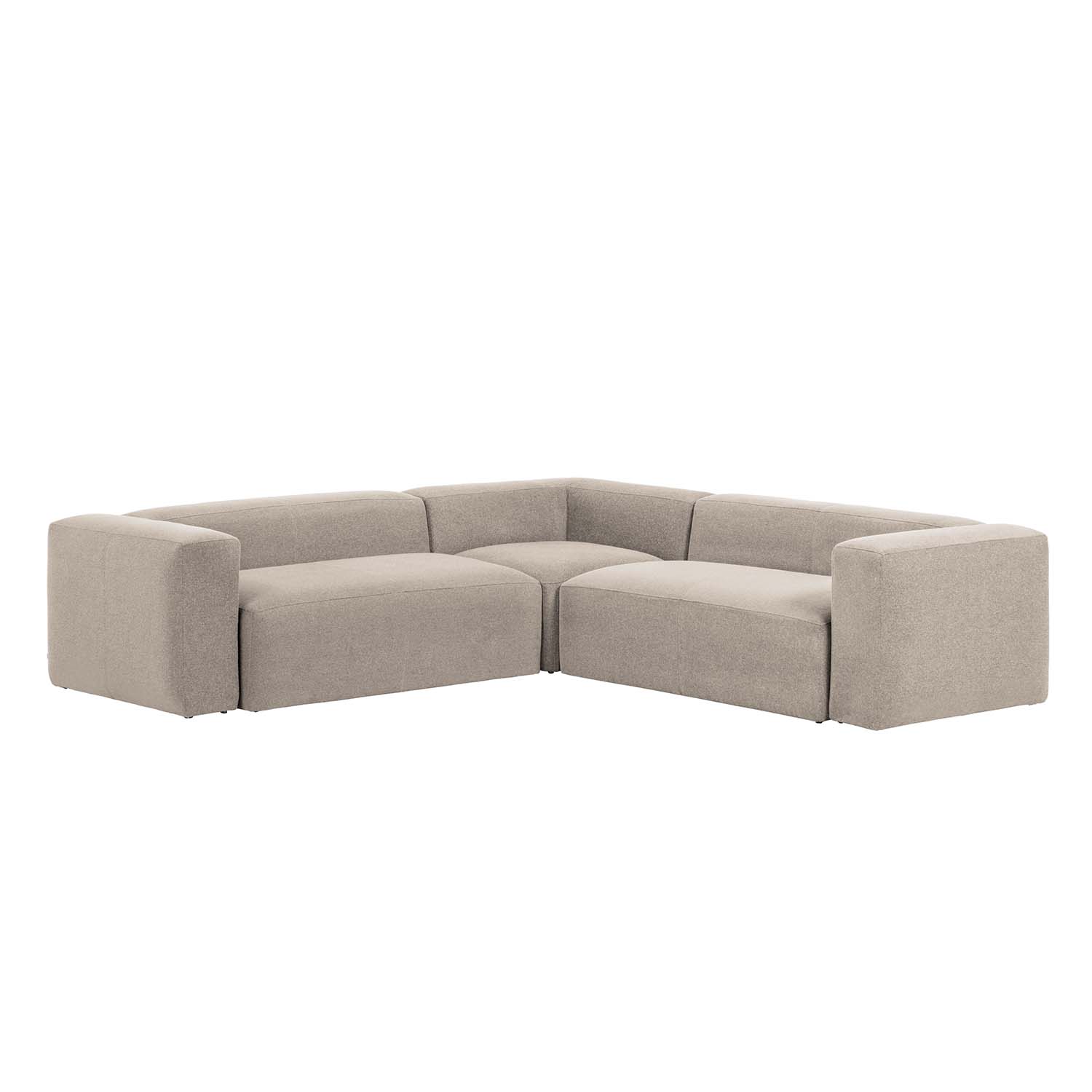 Laforma Blok Hjørnesofa - Beige Polyester Dagligstue