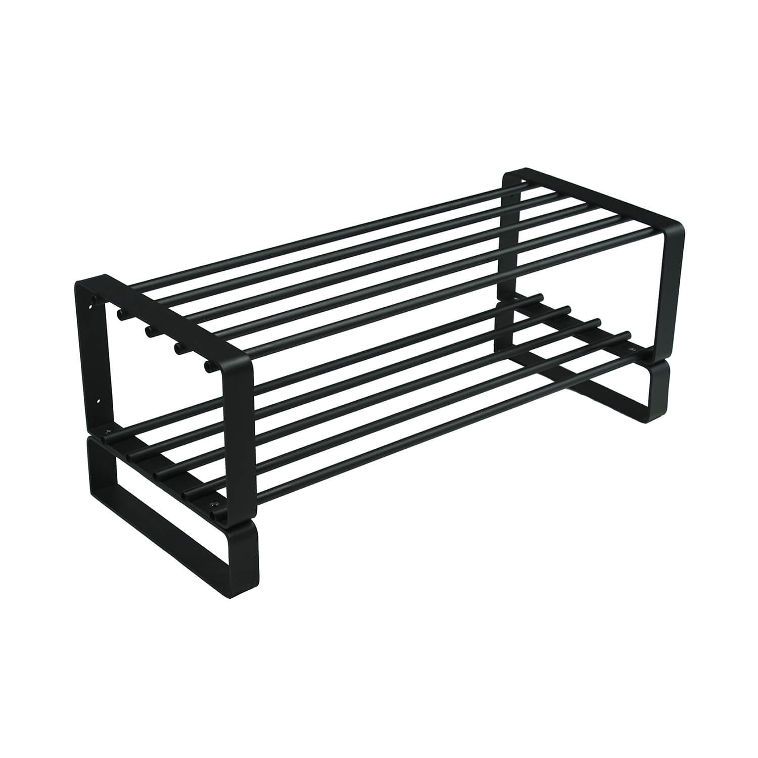 Spinder Design Spinder Design Rektangulær Rex Skohylde, M. 2 Hylder - Sort Stål Entré