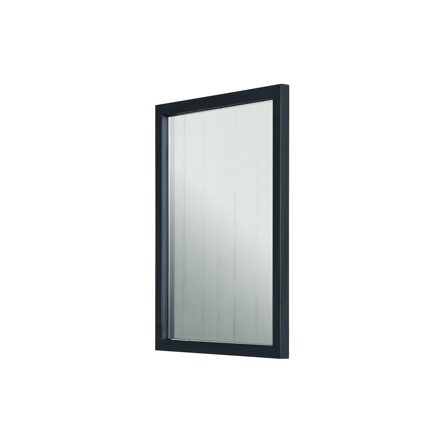 Spinder Design Spinder Design Rektangulær Senza Vægspejl - Spejlglas Og Sort Stål (55X40) Boligtilbehør