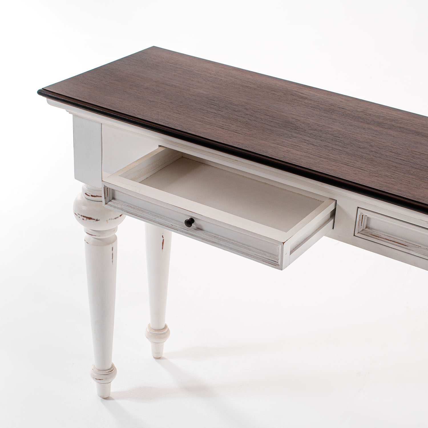 NOVASOLO Provence konsolbord hvidbrun mahogni m. 2 NOVASOLO Provence konsolbord hvidbrun mahogni m. 2