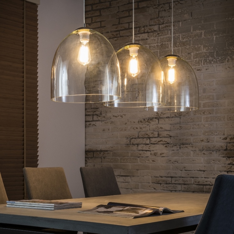 Furbo Furbo Loftslampe - Klart Glas, M. 3 Lampeskærme (130X33) Belysning