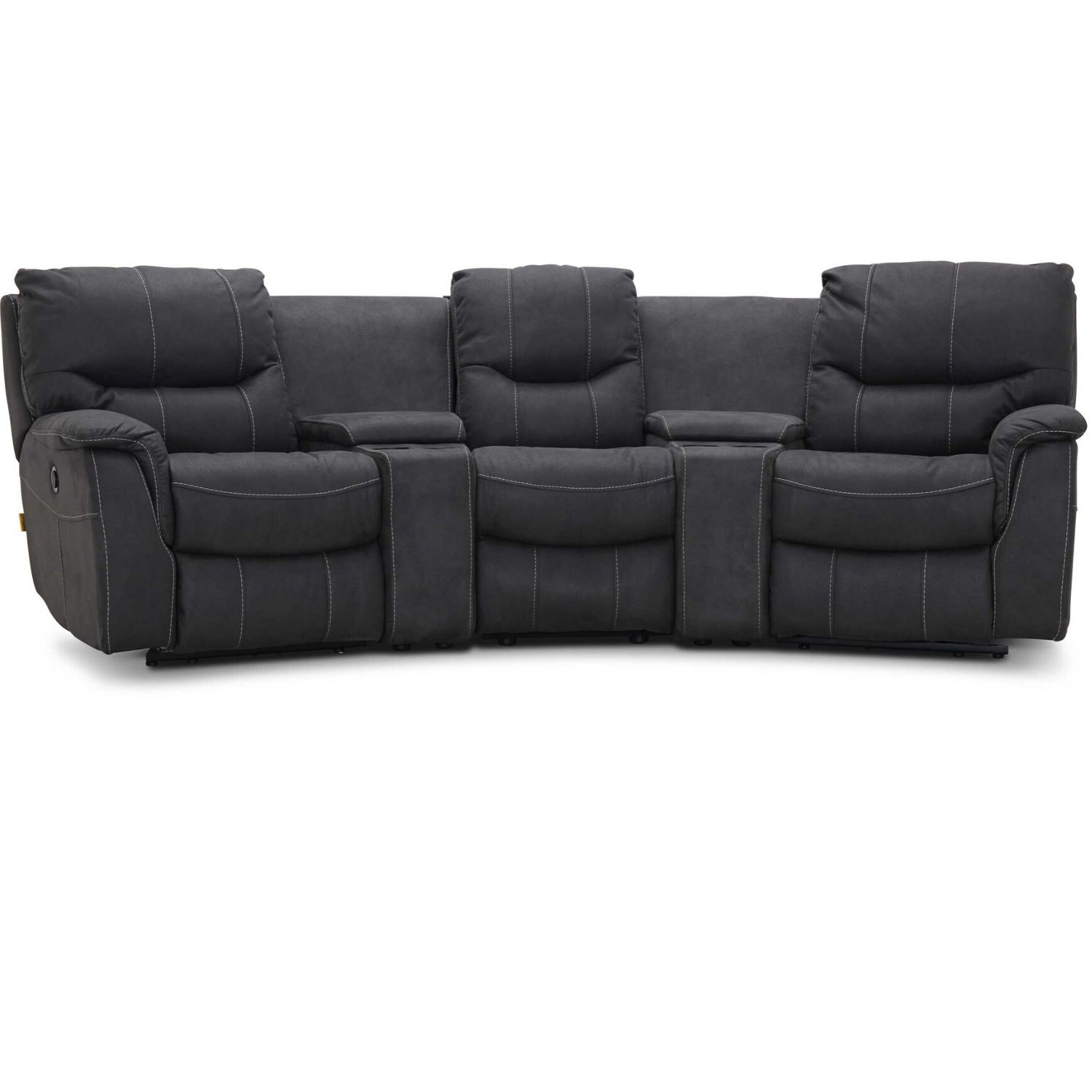 Haga Gruppen Haga Colorado Sofa - Grafit Grå Stof, 3 Pers., M. Recliner Funktion Dagligstue