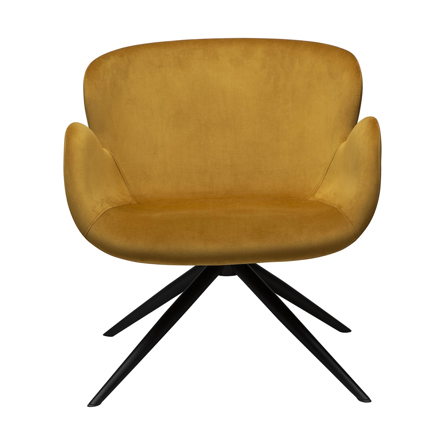 Dan-Form Dan-Form Gaia Loungestol, M. Armlæn - Bronze Velour Og Sort Stål Dagligstue