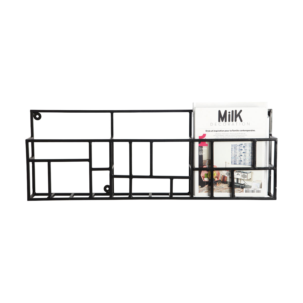 House Doctor Rack Magasinholder - Sort Jern Dagligstue