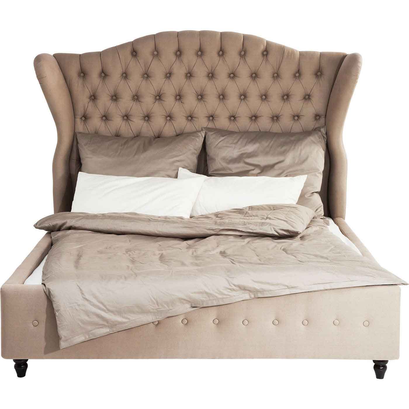 Kare Design Bed City Sengeramme - Sand Stof, 160X200