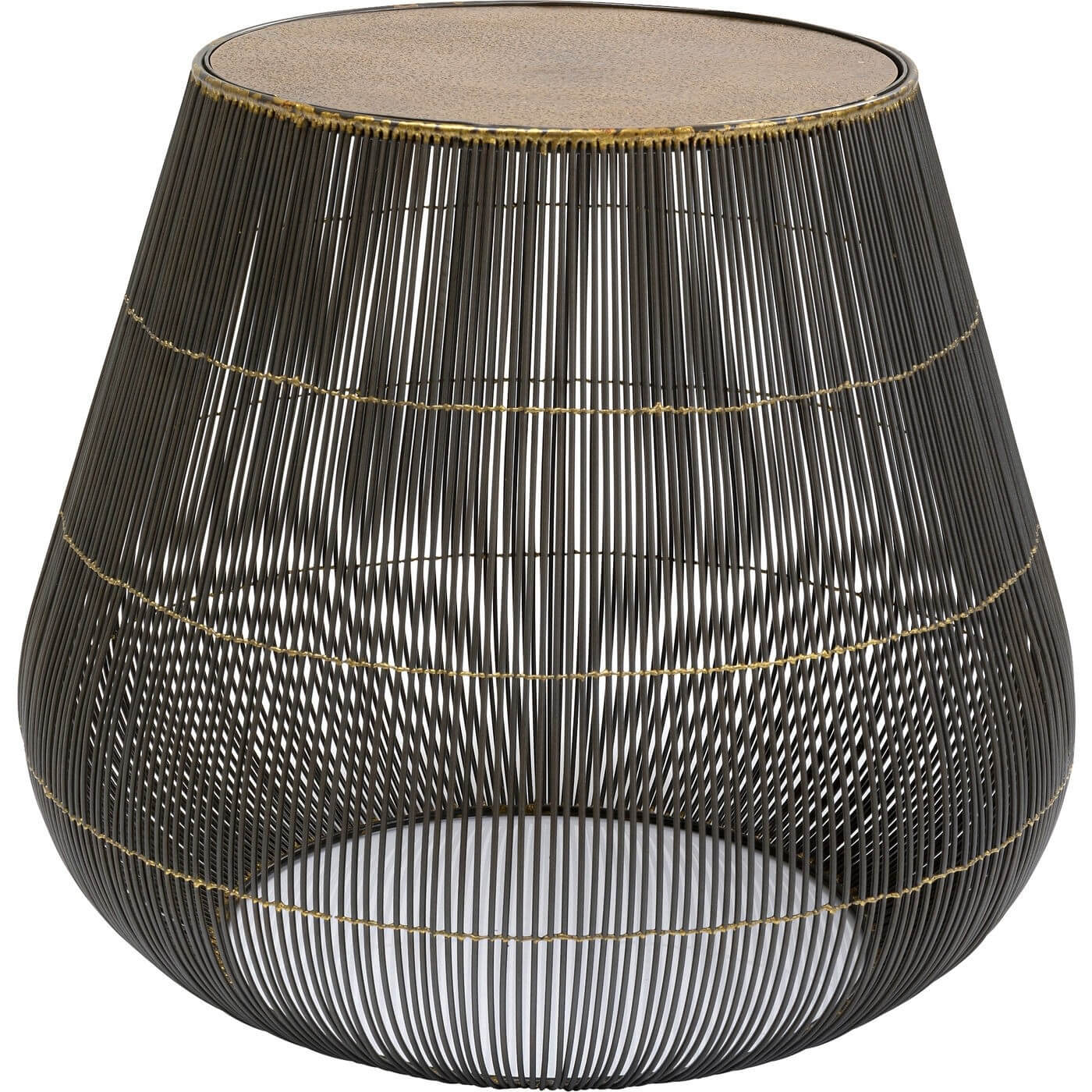 Kare Design Rundt Sphere Sidebord - Messingbelagt Aluminium Og Stål (Ø 49)