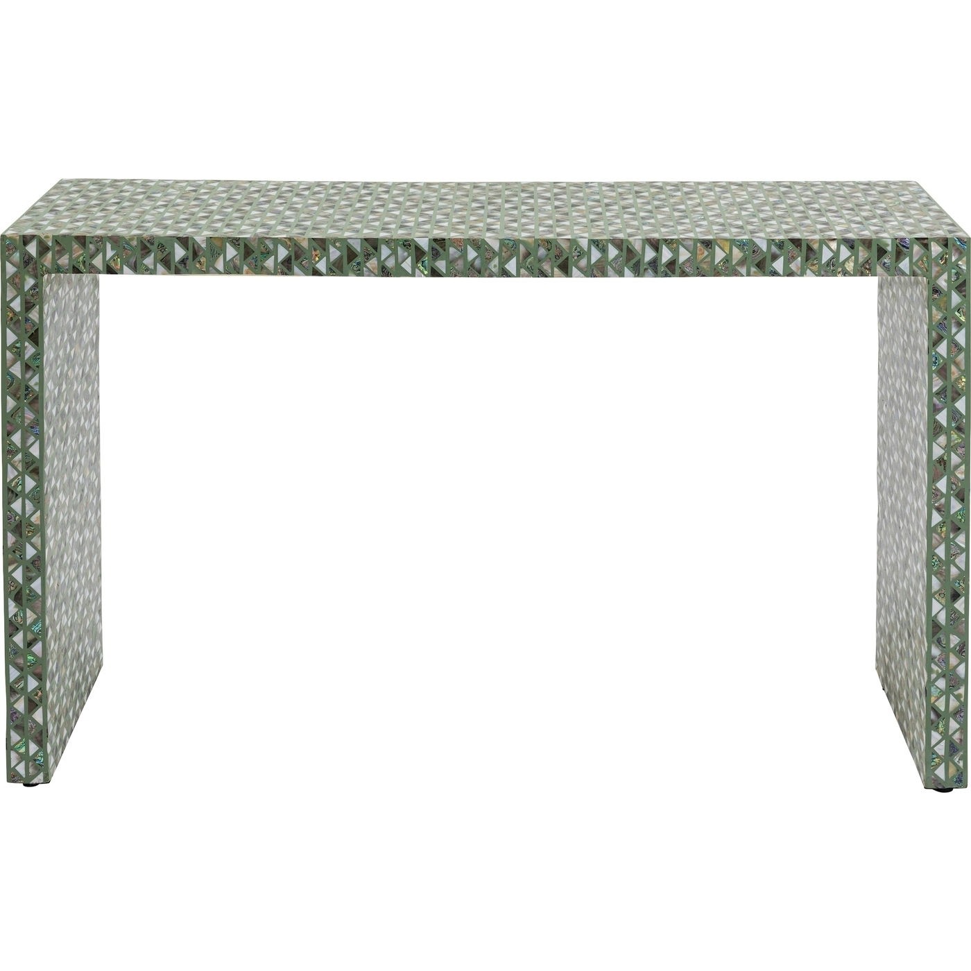 Kare Design Rektangulær Pierrot Konsolbord - Multifarvet Polyresin Og Musling Perlemor (120X40) Entré