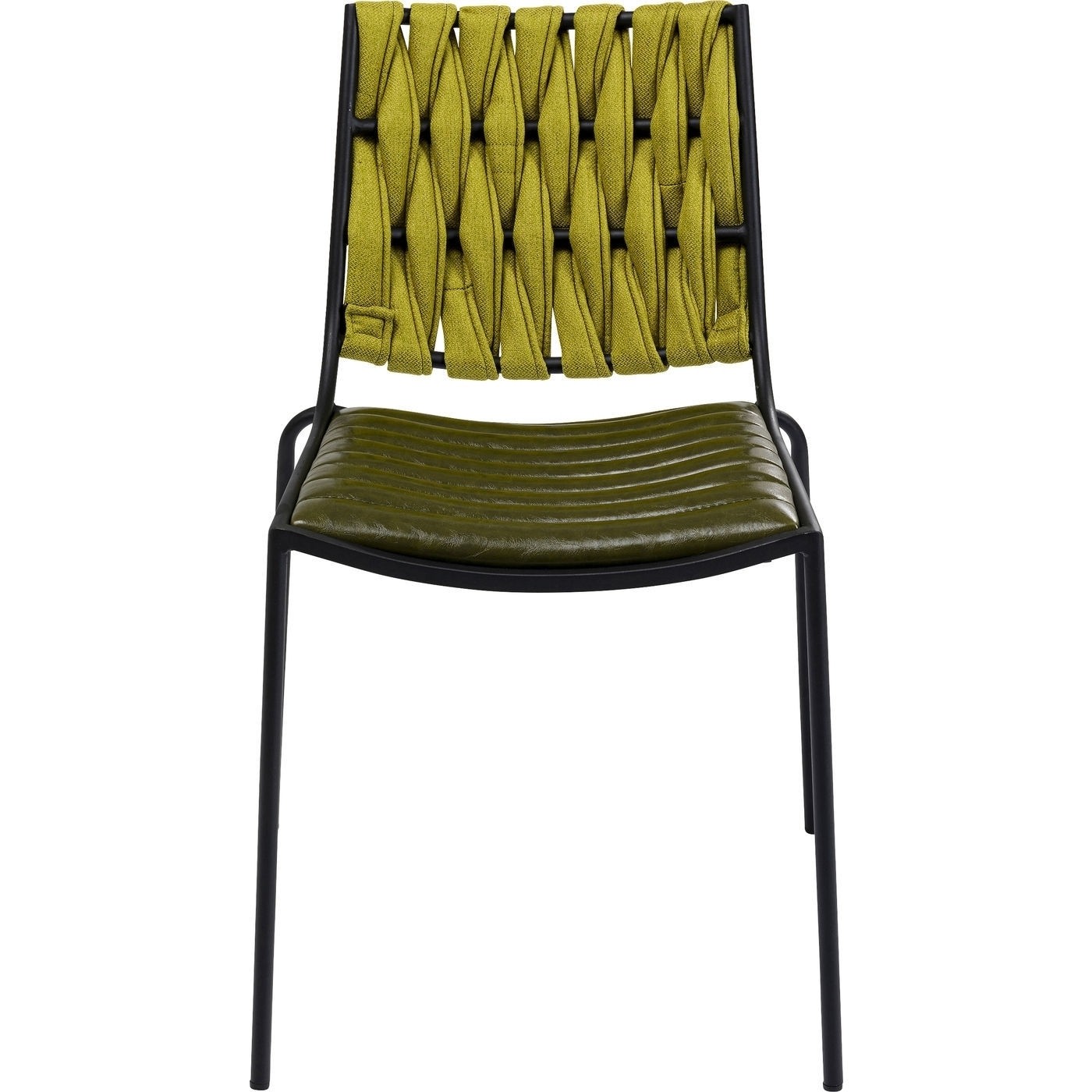 Kare Design Two Face Spisebordsstol - Grøn Polyester/Pu Og Stål